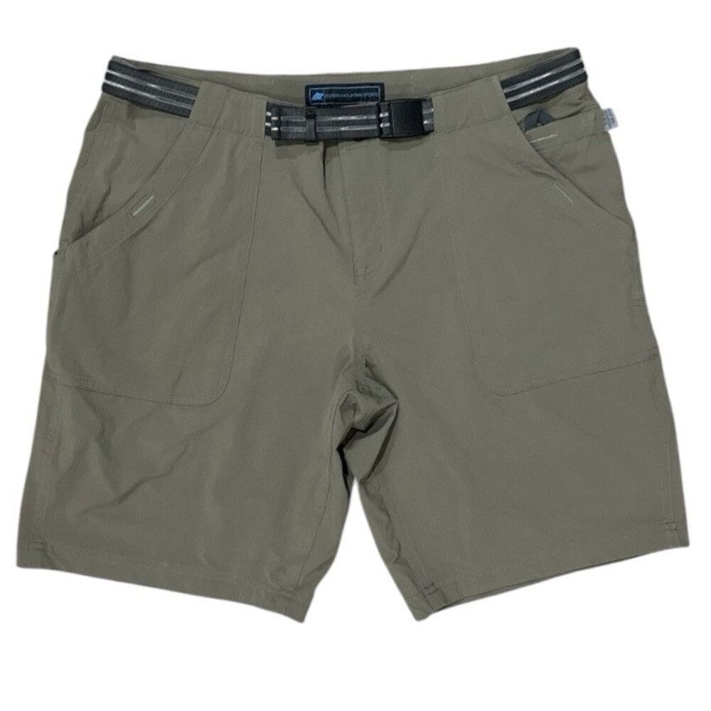 Eastern Mountain Sports EMS Hiking Shorts Belted Outdoor Gorpcore Olive Sz 12